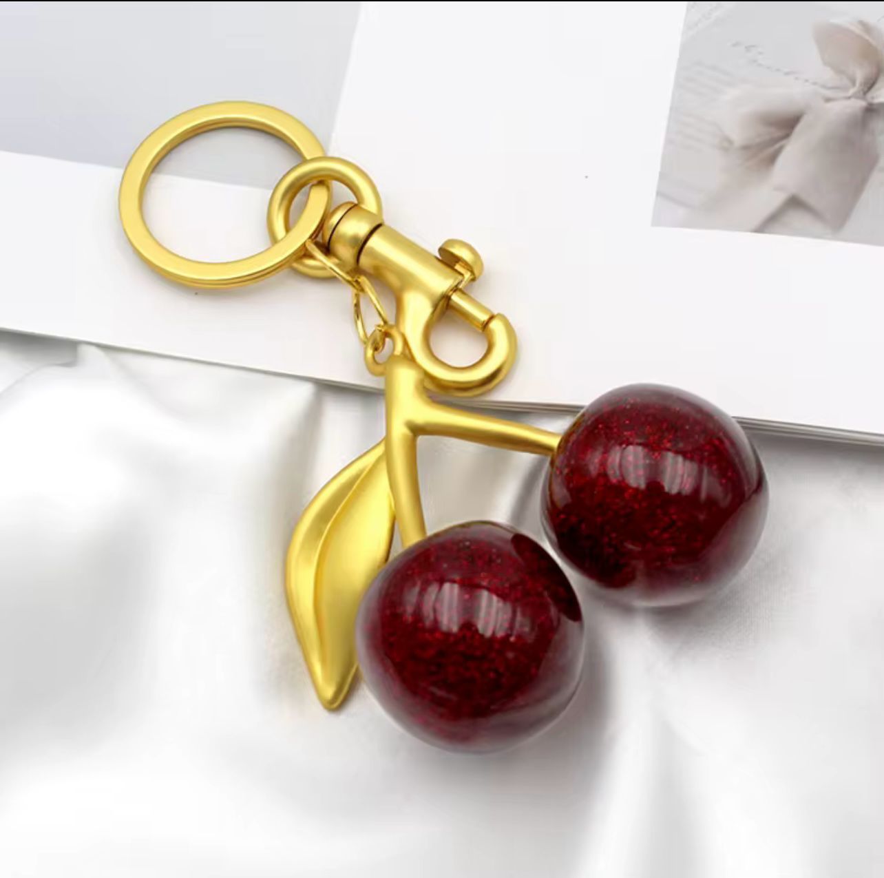 Cherry Bag Charm