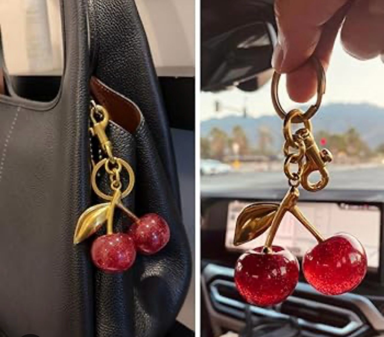 Cherry Bag Charm