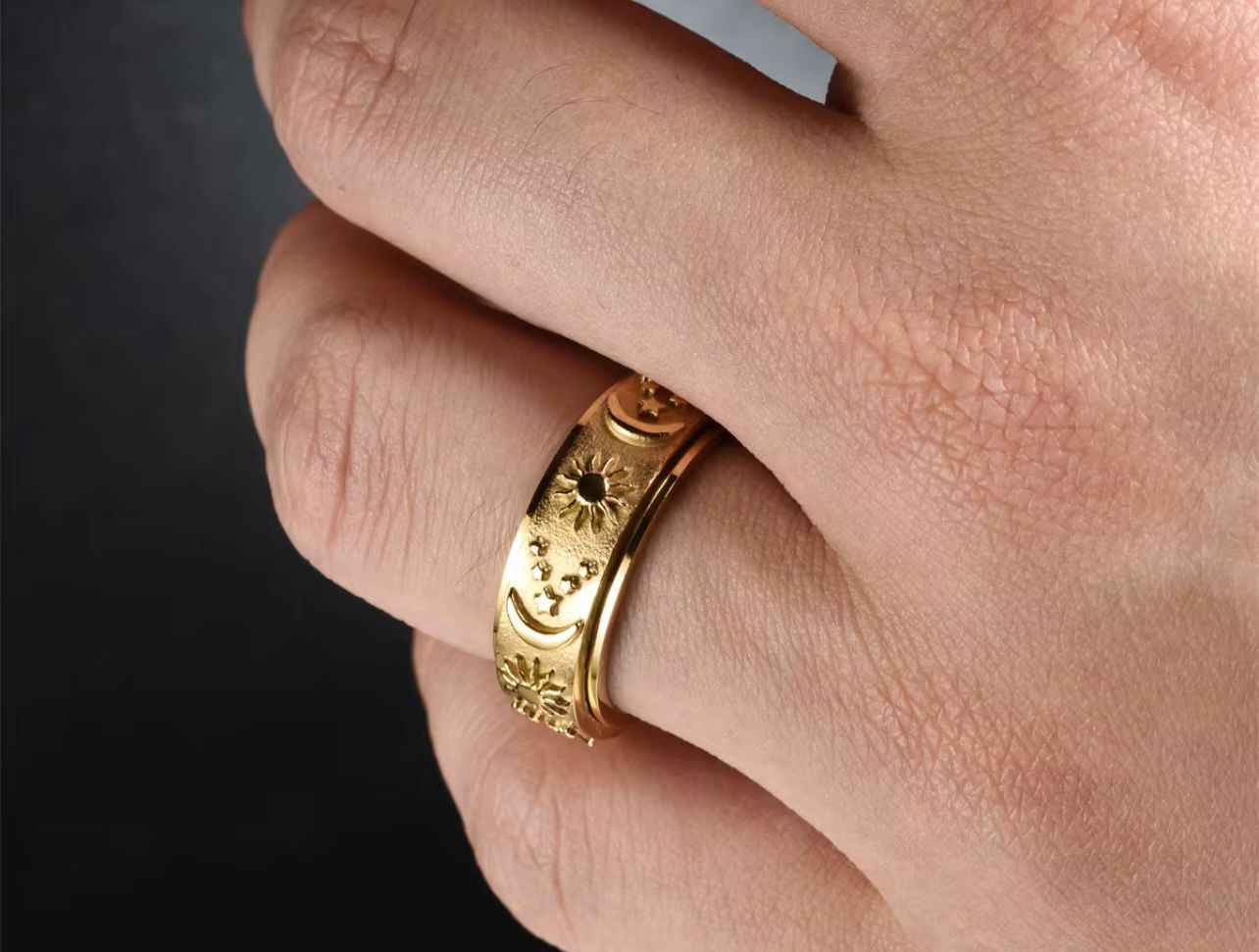 Spinning Anti-anxiety Sun, Moon & Stars