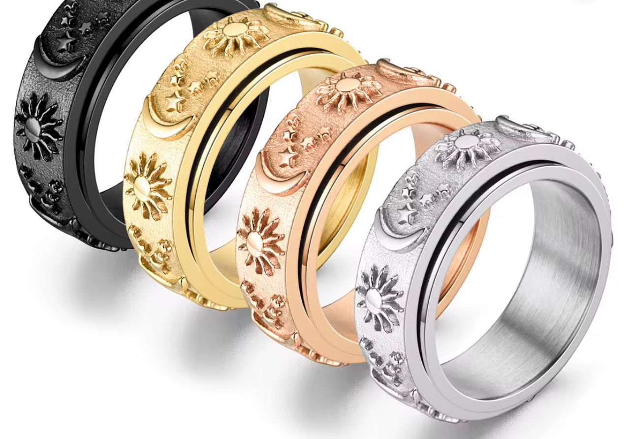 Spinning Anti-anxiety Sun, Moon & Stars